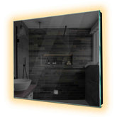 Specchio LED Quadrato | Pulsante touch | Luce bianca calda - Reyze Serie Ambient Modello 1